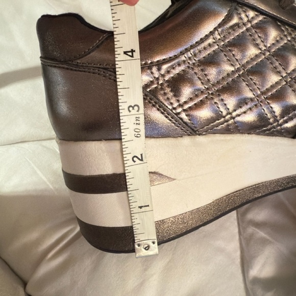 Soda Bronze Metallic Platform Sneakers - Picture 4 of 10